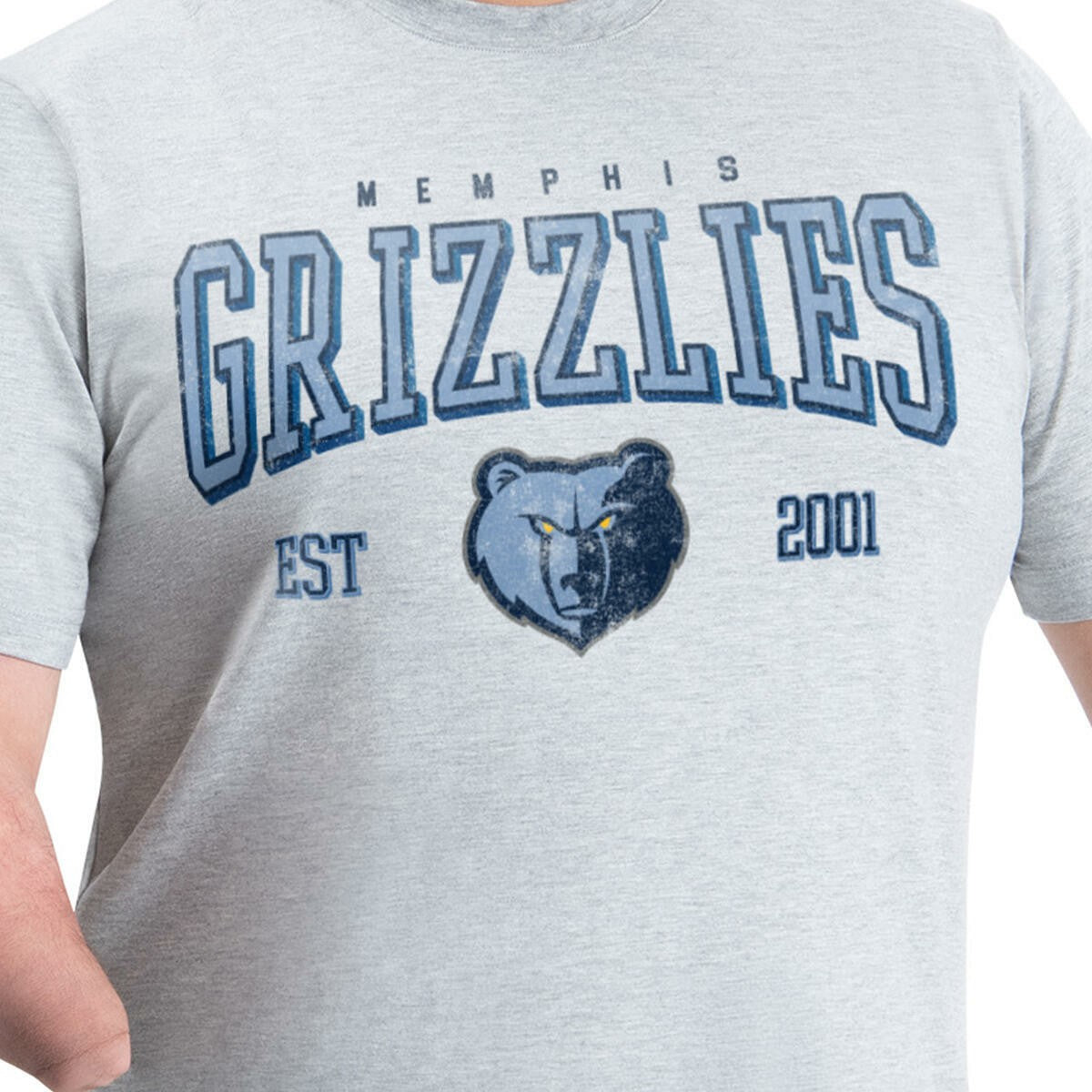 Memphis Grizzlies G-III Sports by Carl Banks Adaptive Classic Team Spirit Short Sleeve T-Shirt Gray - NBA
