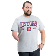 Detroit Pistons G-III Sports by Carl Banks Adaptive Classic Team Spirit Short Sleeve T-Shirt Gray - NBA