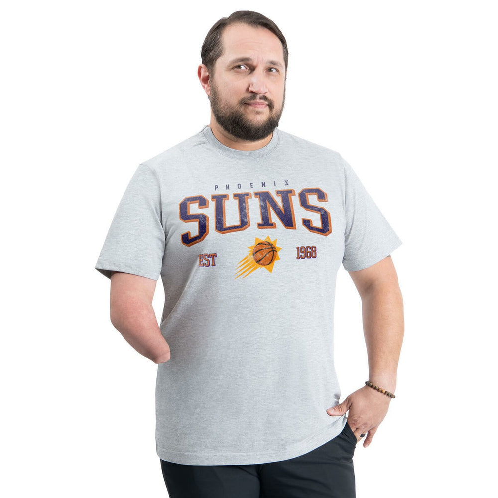 Phoenix Suns G-III Sports by Carl Banks Adaptive Classic Team Spirit Short Sleeve T-Shirt Gray - NBA
