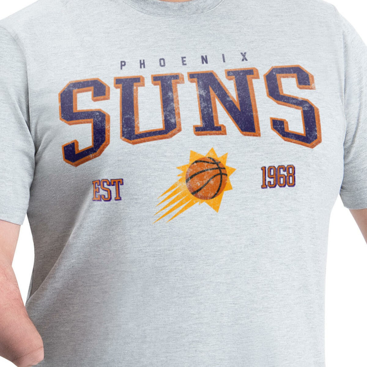 Phoenix Suns G-III Sports by Carl Banks Adaptive Classic Team Spirit Short Sleeve T-Shirt Gray - NBA