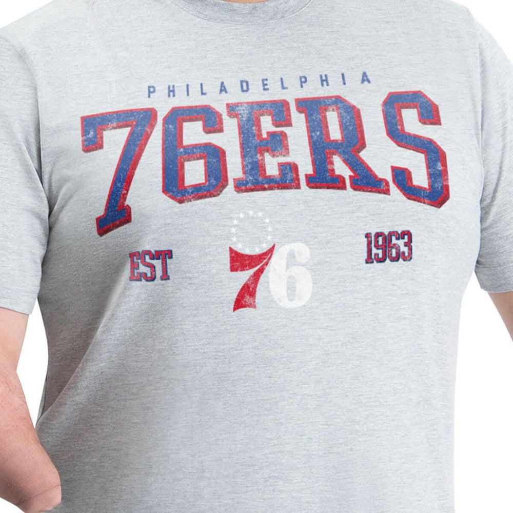 Philadelphia 76ers G-III Sports by Carl Banks Adaptive Classic Team Spirit Short Sleeve T-Shirt Gray - NBA