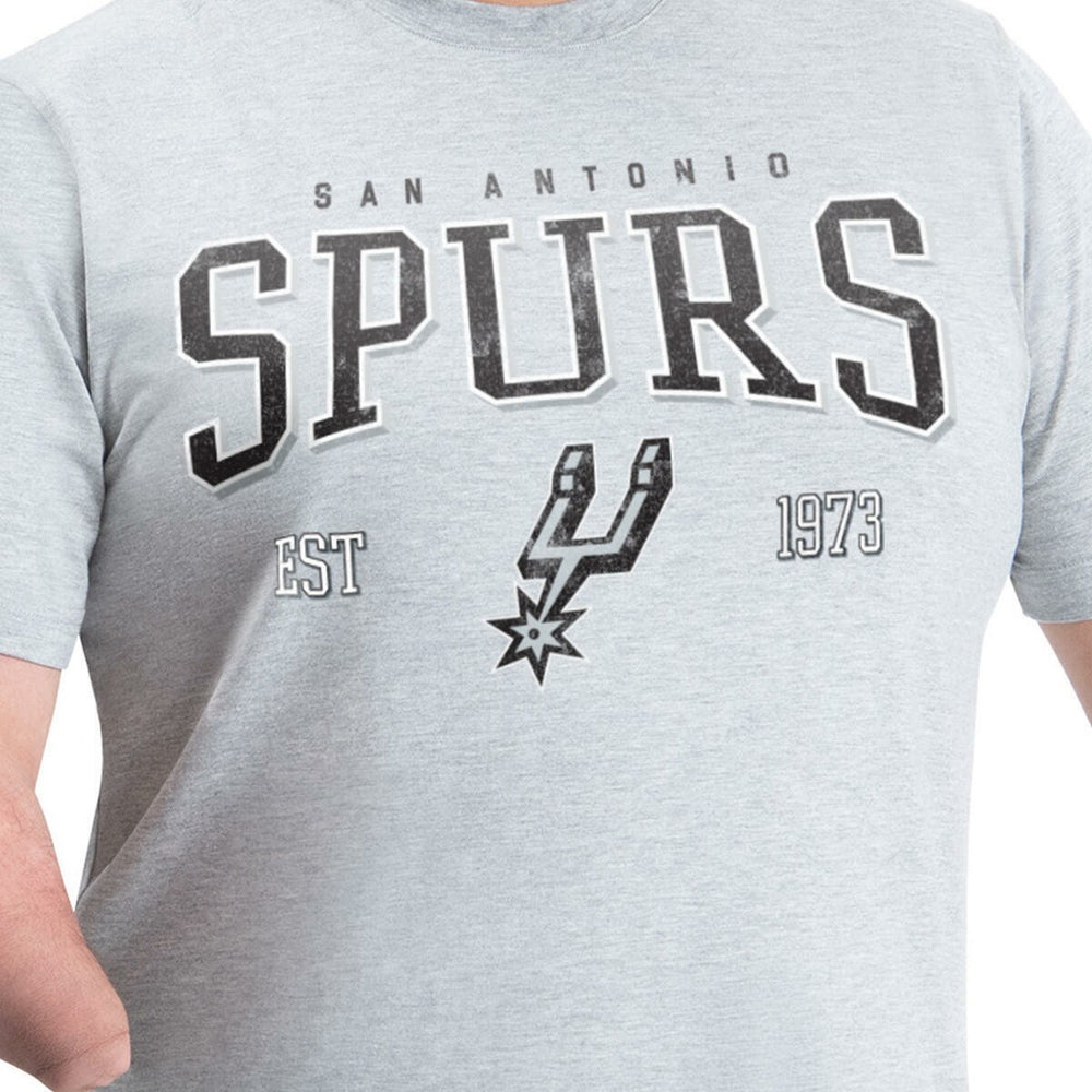 San Antonio Spurs G-III Sports by Carl Banks Adaptive Classic Team Spirit Short Sleeve T-Shirt Gray - NBA