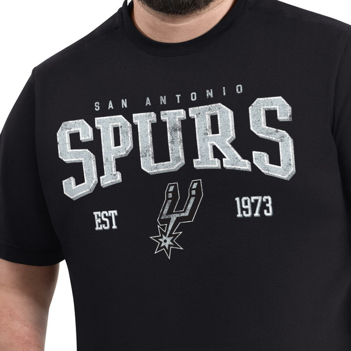 San Antonio Spurs G-III Sports by Carl Banks Adaptive Classic Team Spirit Short Sleeve T-Shirt Black - NBA