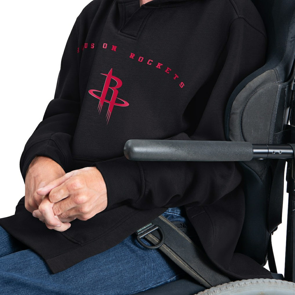 Houston Rockets G-III Sports by Carl Banks Adaptive Team Arc Fleece Hoodie Black - NBA