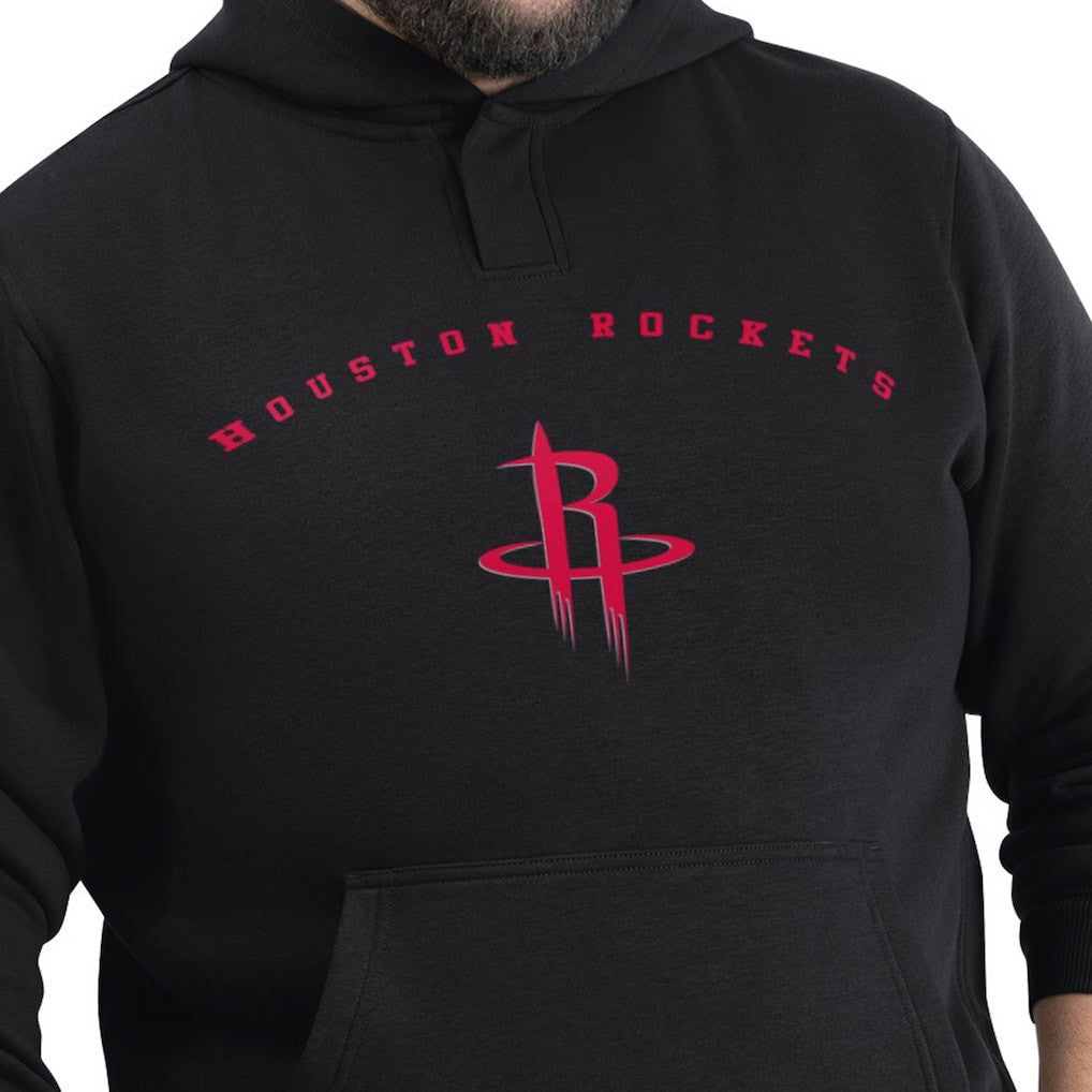 Houston Rockets G-III Sports by Carl Banks Adaptive Team Arc Fleece Hoodie Black - NBA