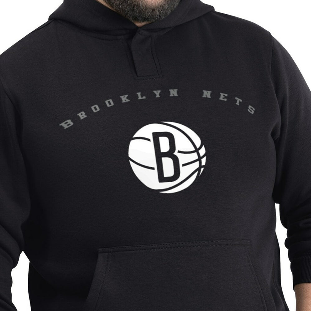 Brooklyn Nets G-III Sports by Carl Banks Adaptive Team Arc Fleece Hoodie Black - NBA