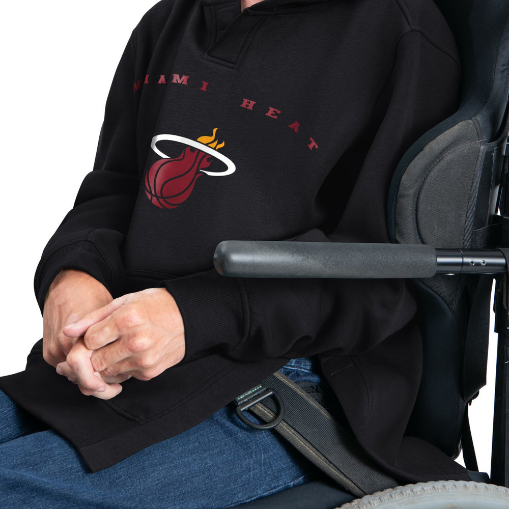 Miami Heat G-III Sports by Carl Banks Adaptive Team Arc Fleece Hoodie Black - NBA