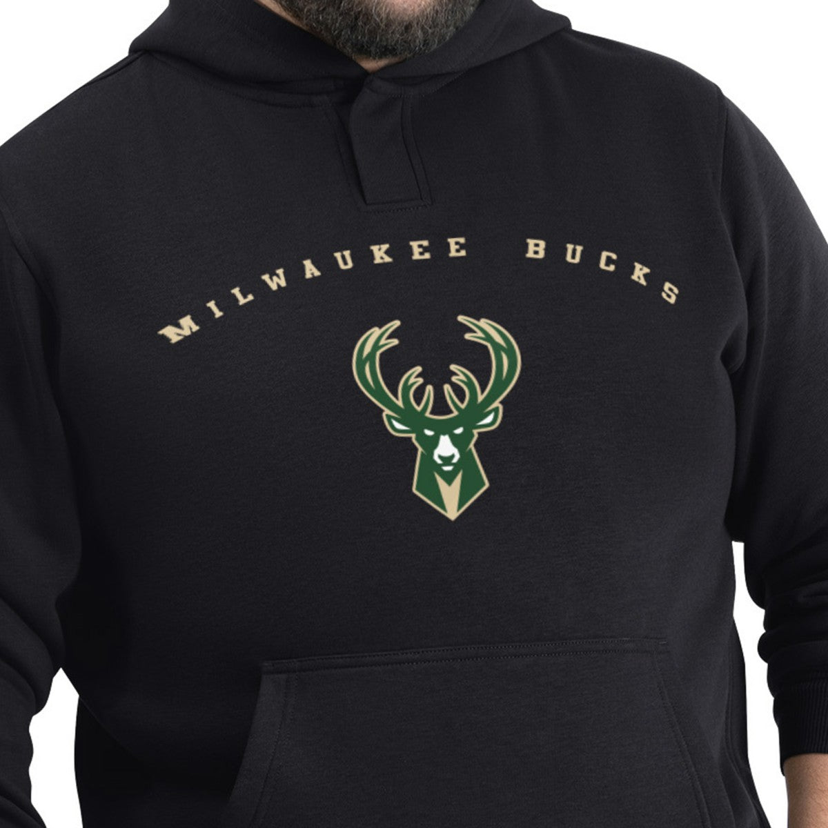 Milwaukee Bucks G-III Sports by Carl Banks Adaptive Team Arc Fleece Hoodie Black - NBA