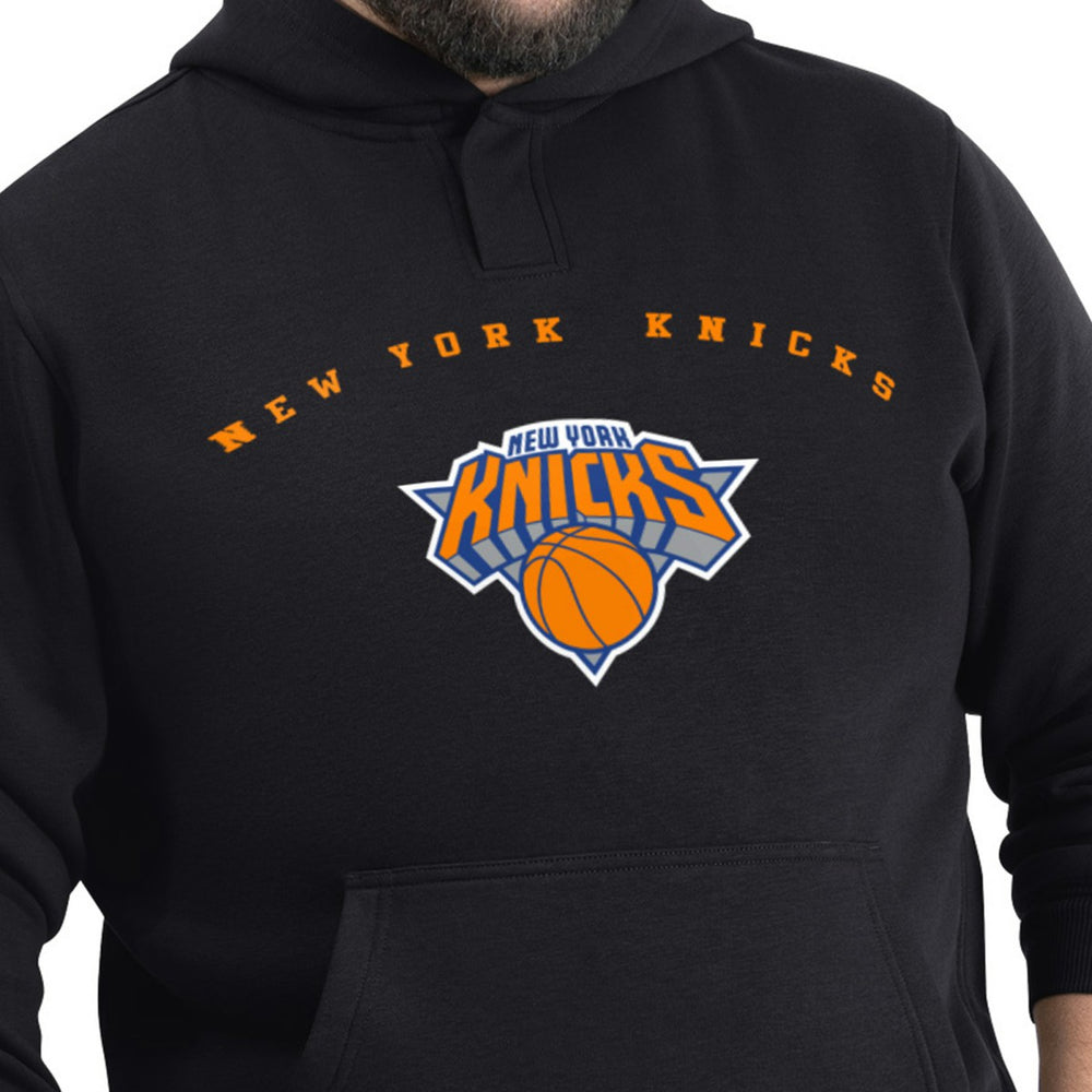 New York Knicks G-III Sports by Carl Banks Adaptive Team Arc Fleece Hoodie Black - NBA