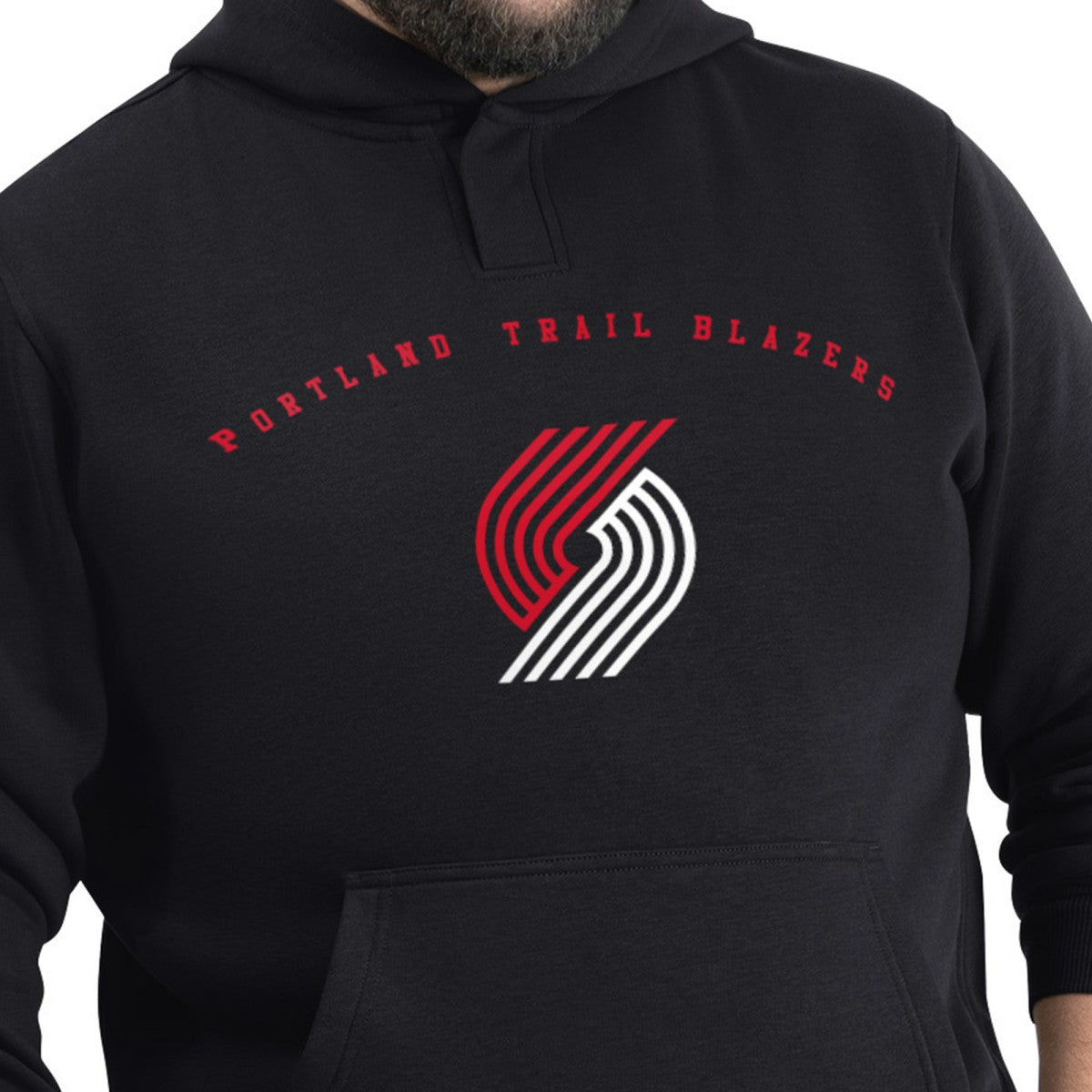 Portland Trail Blazers G-III Sports by Carl Banks Adaptive Team Arc Fleece Hoodie Black - NBA
