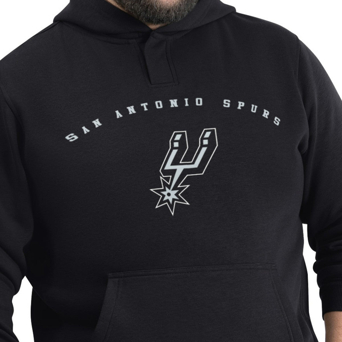 San Antonio Spurs G-III Sports by Carl Banks Adaptive Team Arc Fleece Hoodie Black - NBA