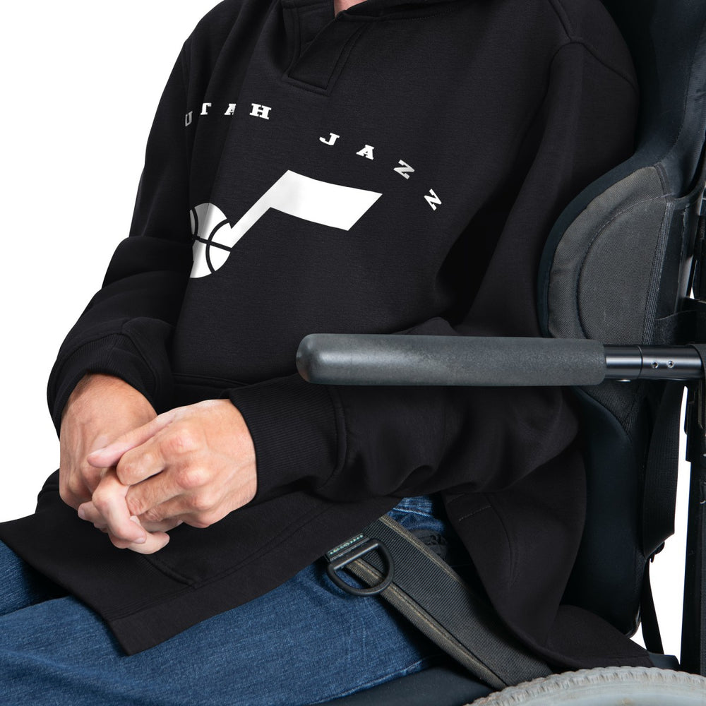 Utah Jazz G-III Sports by Carl Banks Adaptive Team Arc Fleece Hoodie Black - NBA