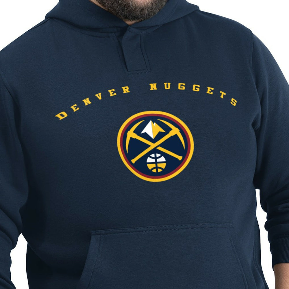 Denver Nuggets G-III Sports by Carl Banks Adaptive Team Arc Fleece Hoodie Navy - NBA