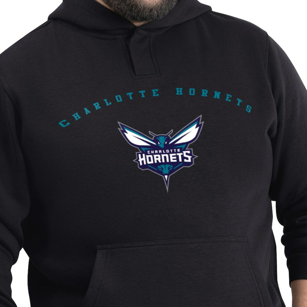 Charlotte Hornets G-III Sports by Carl Banks Adaptive Team Arc Fleece Hoodie Black - NBA