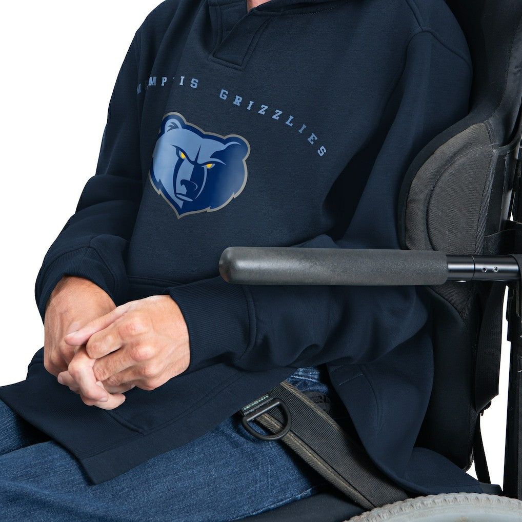 Memphis Grizzlies G-III Sports by Carl Banks Adaptive Team Arc Fleece Hoodie Navy - NBA