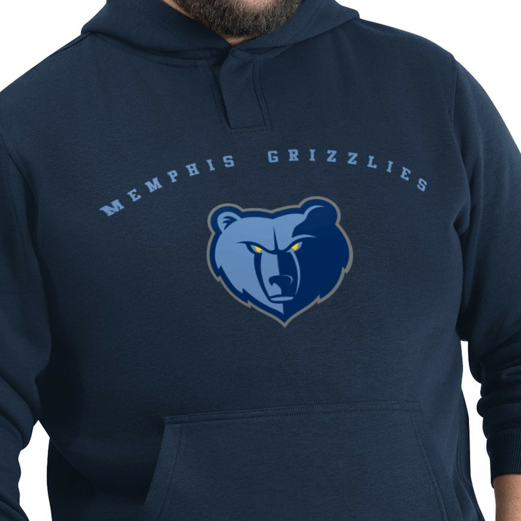 Memphis Grizzlies G-III Sports by Carl Banks Adaptive Team Arc Fleece Hoodie Navy - NBA