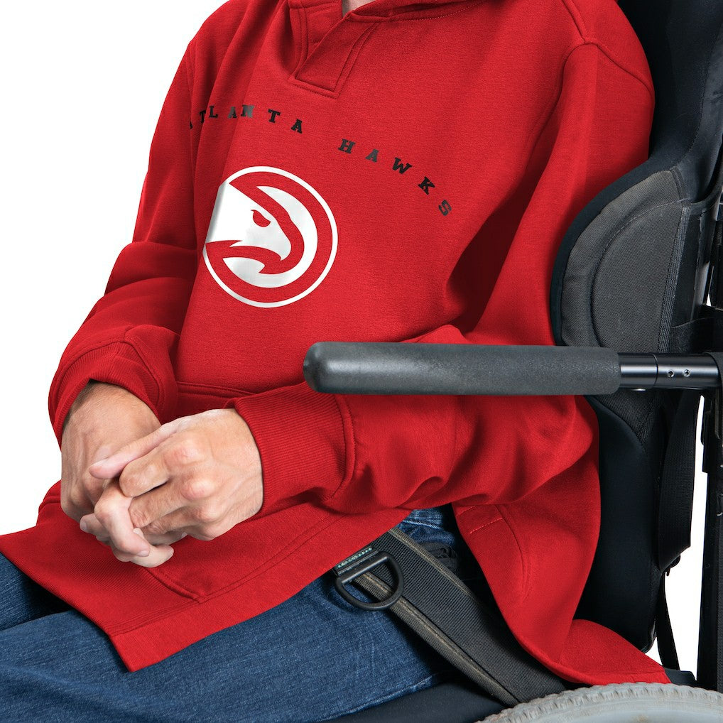 Atlanta Hawks G-III Sports by Carl Banks Adaptive Team Arc Fleece Hoodie Red - NBA
