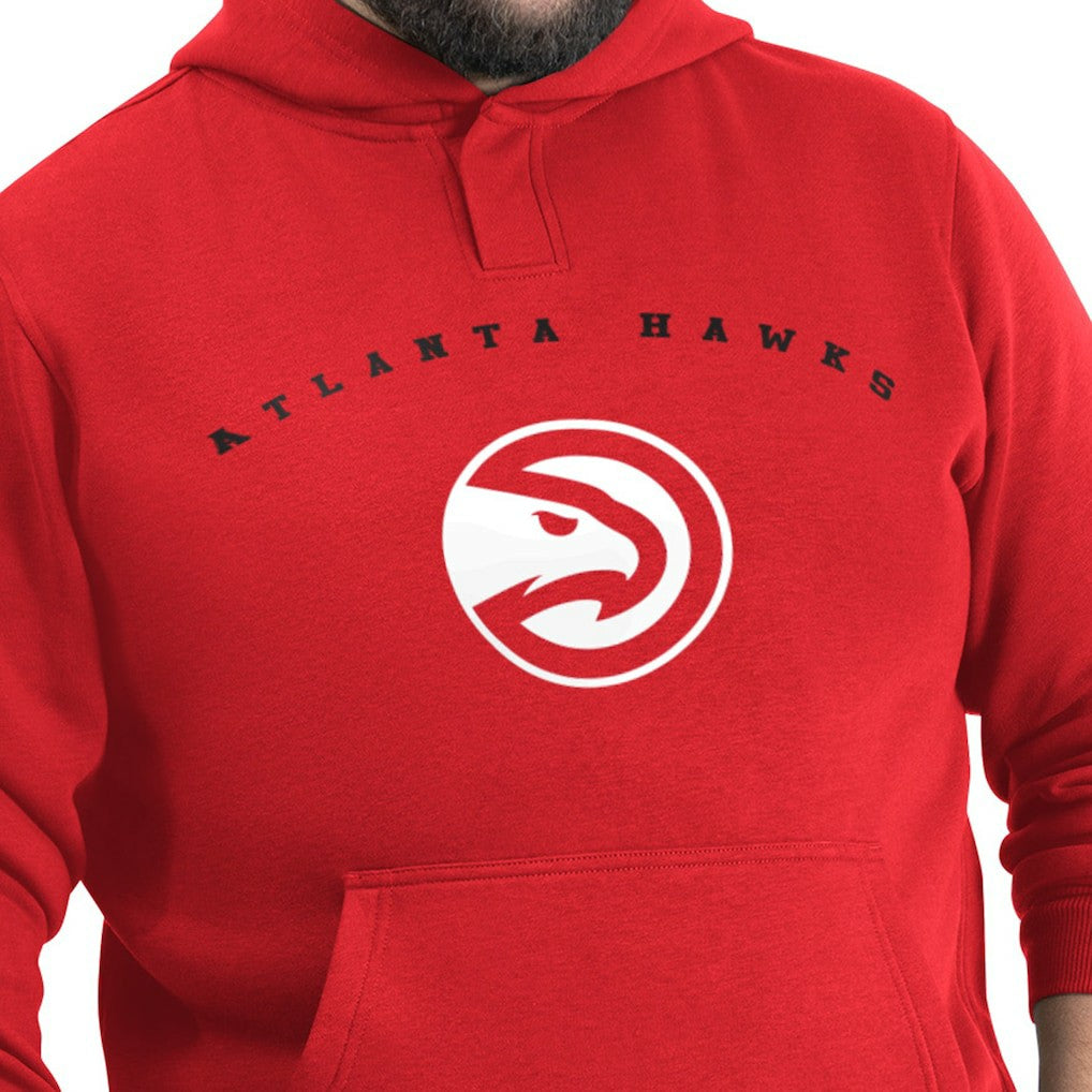 Atlanta Hawks G-III Sports by Carl Banks Adaptive Team Arc Fleece Hoodie Red - NBA