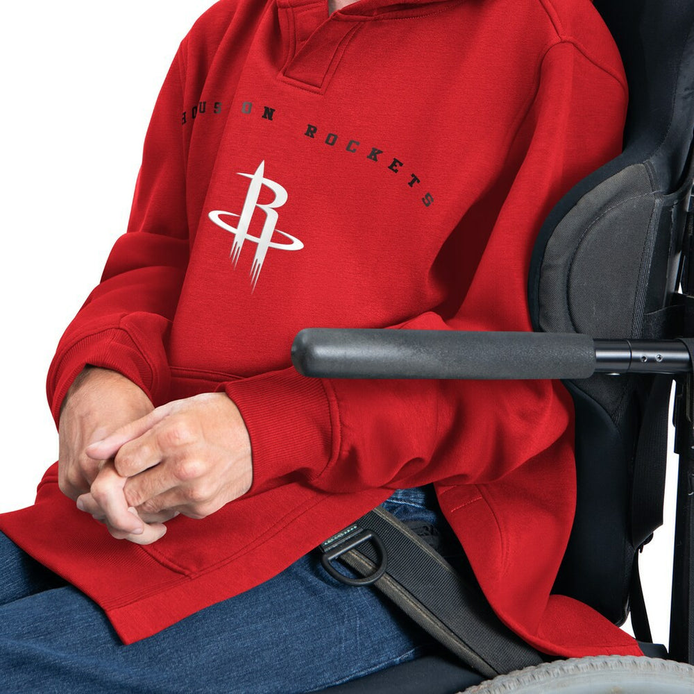 Houston Rockets G-III Sports by Carl Banks Adaptive Team Arc Fleece Hoodie Red - NBA