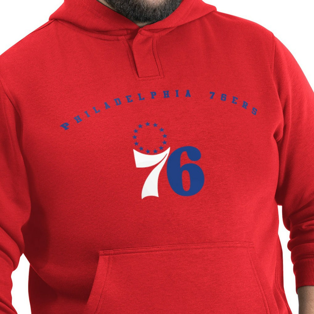 Philadelphia 76ers G-III Sports by Carl Banks Adaptive Team Arc Fleece Hoodie Red - NBA