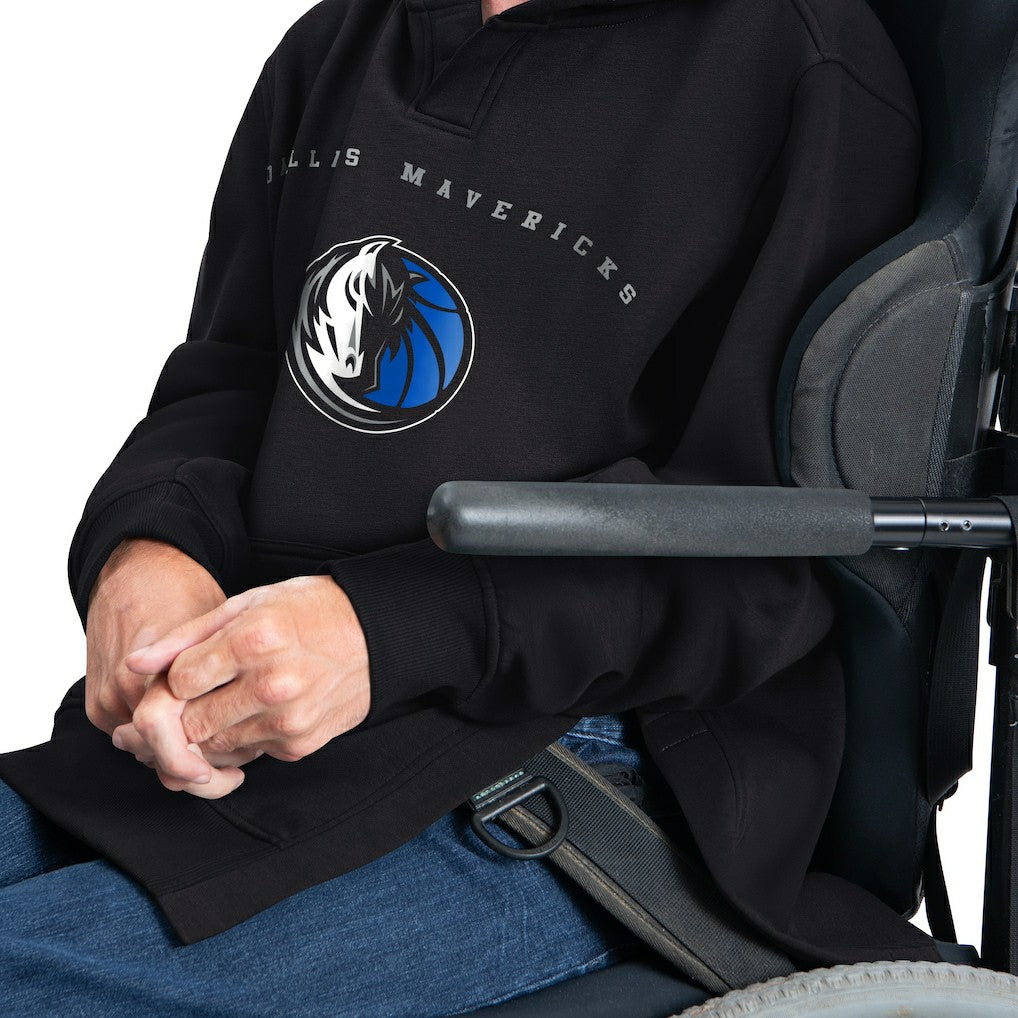 Dallas Mavericks G-III Sports by Carl Banks Adaptive Team Arc Fleece Hoodie Black - NBA