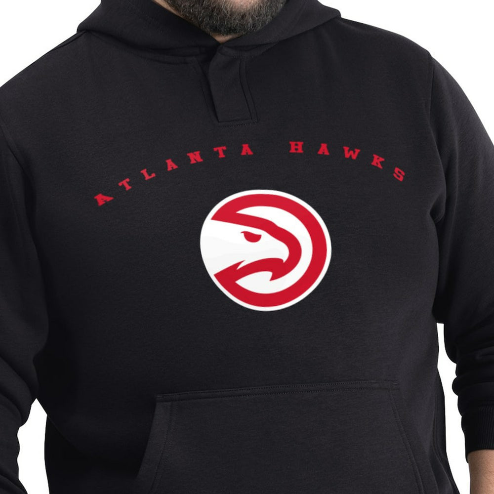 Atlanta Hawks G-III Sports by Carl Banks Adaptive Team Arc Fleece Hoodie Black - NBA