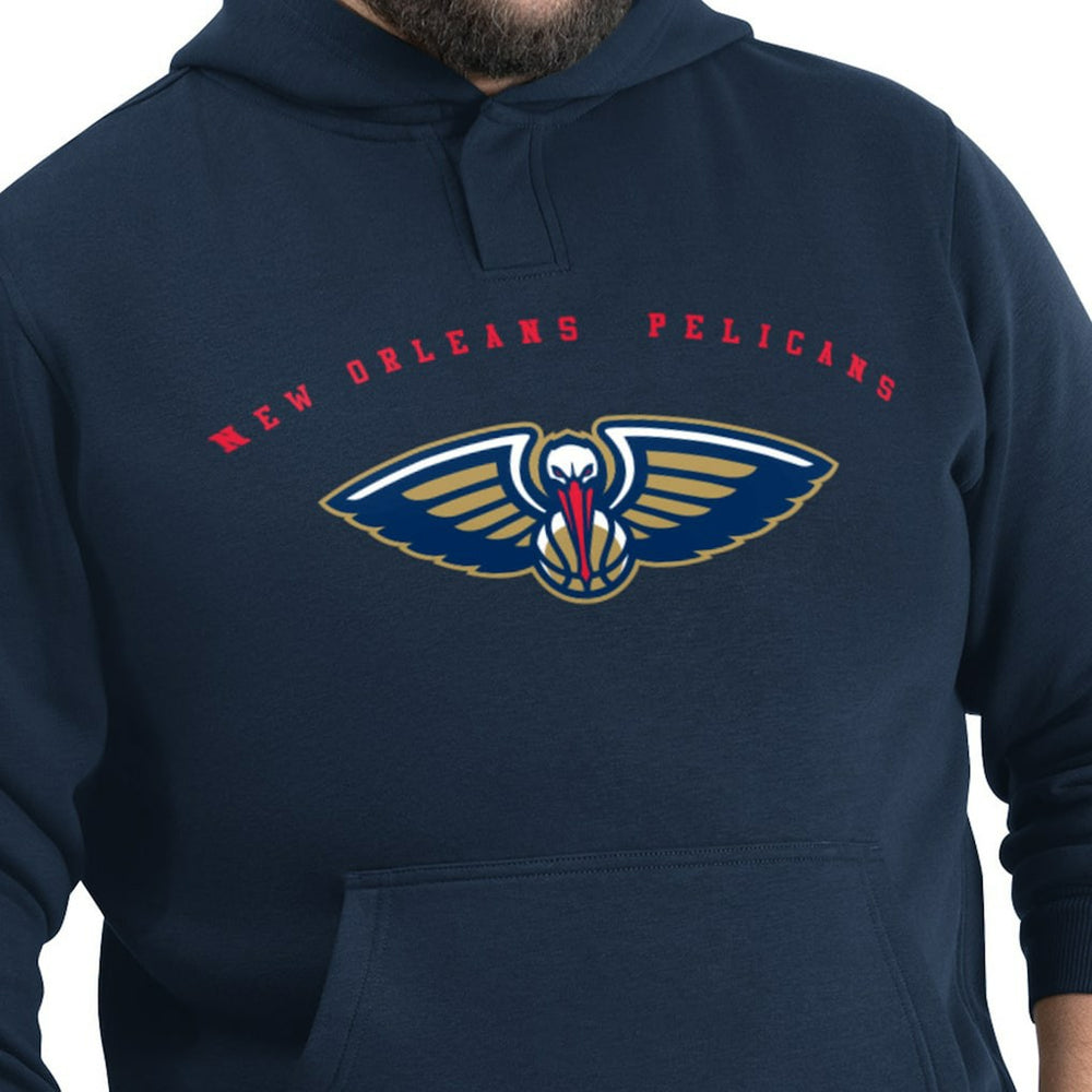 New Orleans Pelicans G-III Sports by Carl Banks Adaptive Team Arc Fleece Hoodie Navy - NBA