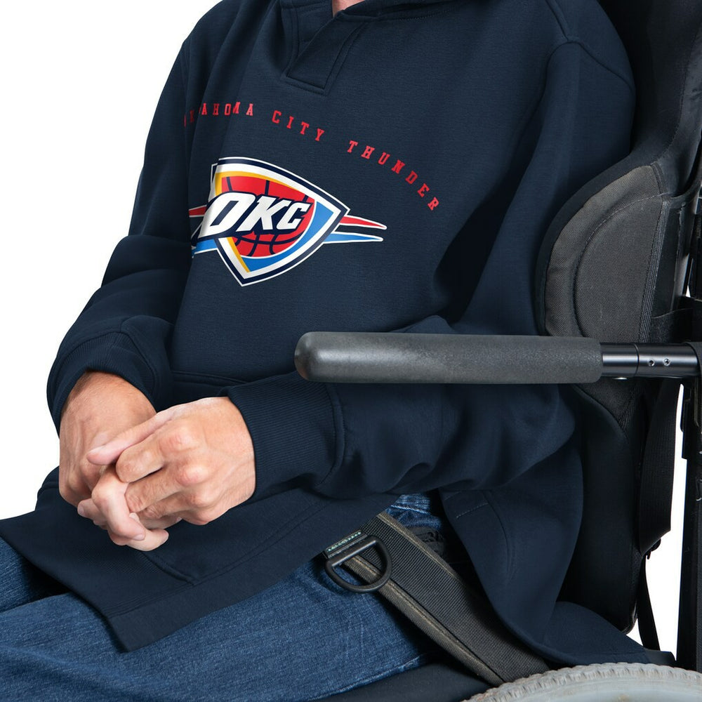 Oklahoma City Thunder G-III Sports by Carl Banks Adaptive Team Arc Fleece Hoodie Navy - NBA
