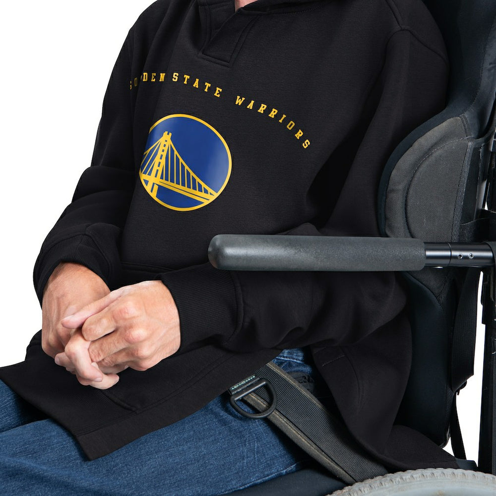 Golden State Warriors G-III Sports by Carl Banks Adaptive Team Arc Fleece Hoodie Black - NBA