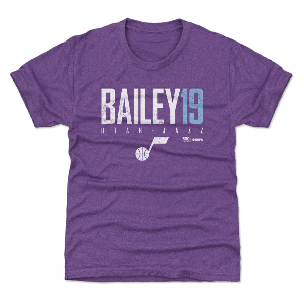 Ace Bailey Utah Jazz 500 Level Youth Elite T-Shirt Purple - NBA