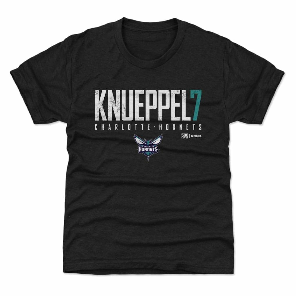 Kon Knueppel Charlotte Hornets 500 Level Youth Elite T-Shirt Black - NBA