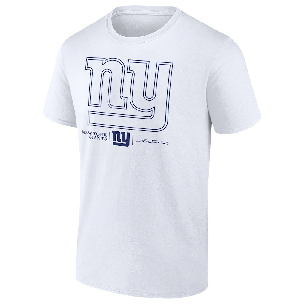 Jaxson Dart New York Giants Tonal Name & Number T-Shirt White | NFL
