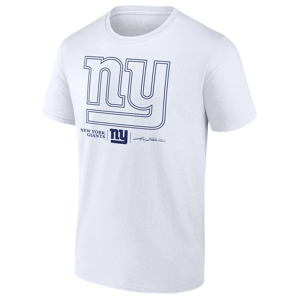 Jaxson Dart New York Giants Tonal Name & Number T-Shirt White | NFL