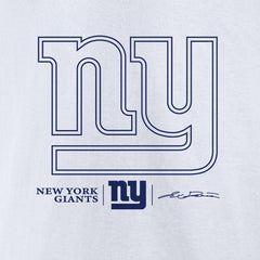 Jaxson Dart New York Giants Tonal Name & Number T-Shirt White | NFL