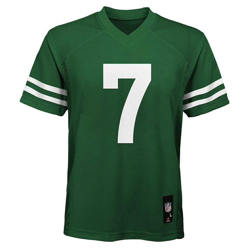Justin Fields New York Jets Youth Replica Player Jersey Legacy Green | Nike for Sale