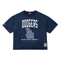 Los Angeles Dodgers Mitchell & Ness Women's Cooperstown Cropped Boxy T-Shirt - MLB