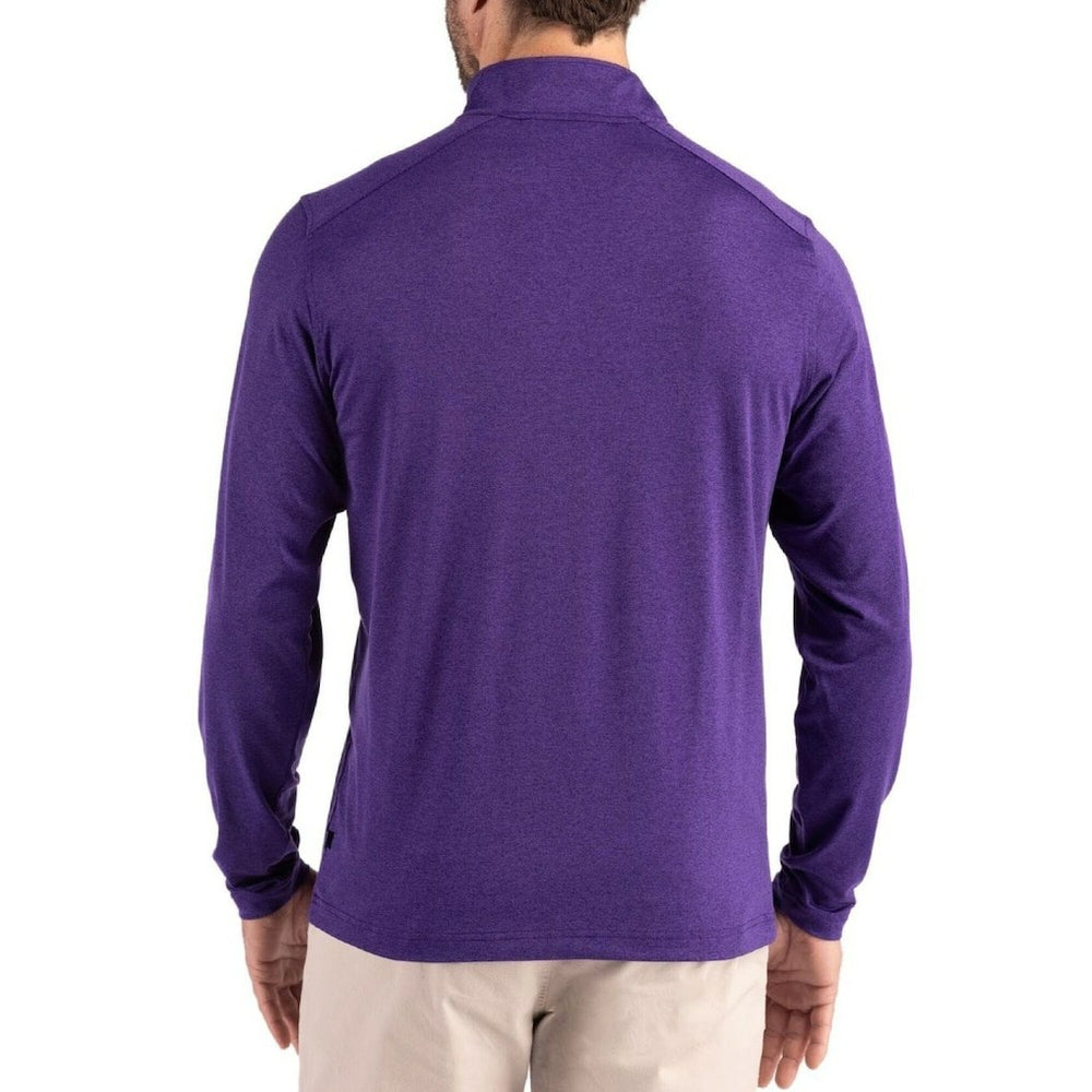 Baltimore Ravens Cutter & Buck Coastline Epic Comfort Recycled Quarter-Zip Pullover Purple | NFL