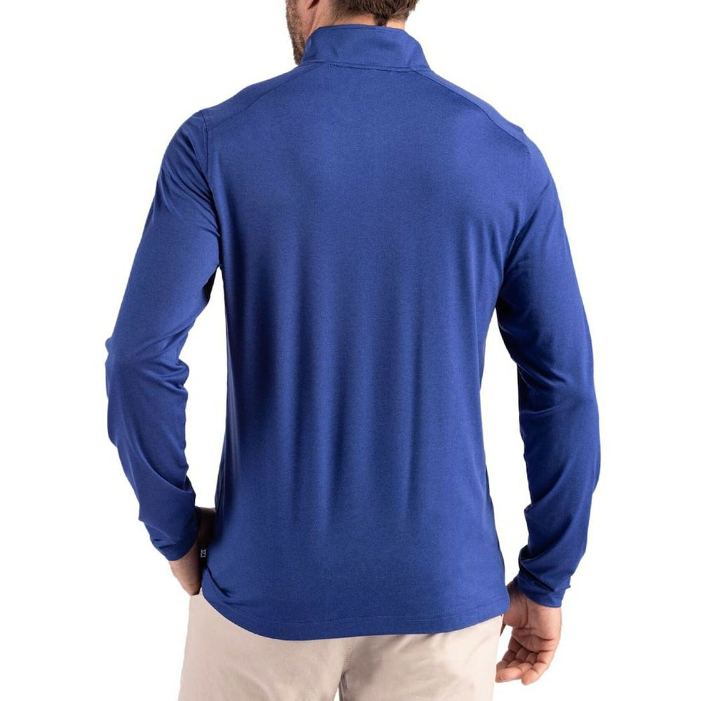 Buffalo Bills Cutter & Buck Coastline Epic Comfort Recycled Quarter-Zip Pullover Royal | NFL