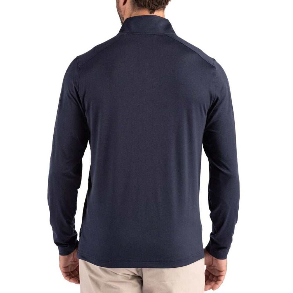 Chicago Bears Cutter & Buck Coastline Epic Comfort Recycled Quarter-Zip Pullover Navy | NFL