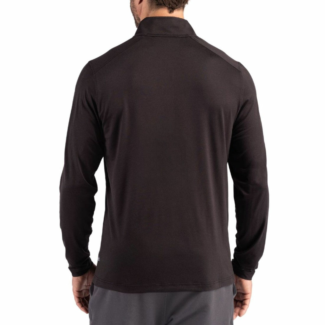 Detroit Lions Cutter & Buck Coastline Epic Comfort Recycled Quarter-Zip Pullover Black | NFL