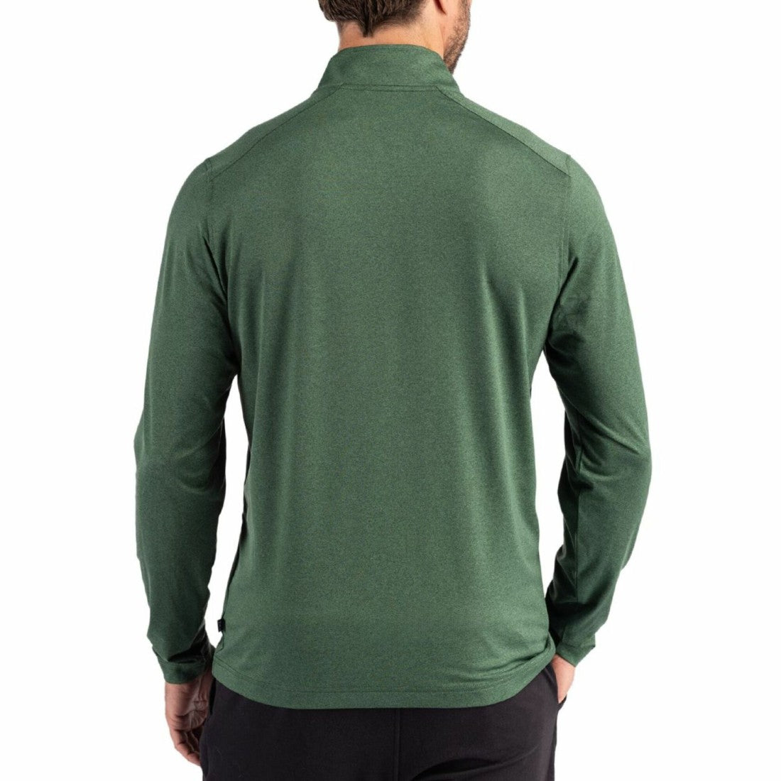 Green Bay Packers Cutter & Buck Coastline Epic Comfort Recycled Quarter-Zip Pullover Green | NFL