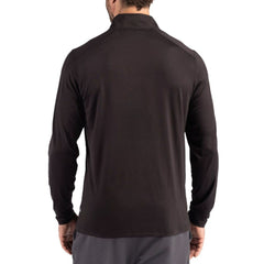 Las Vegas Raiders Cutter & Buck Coastline Epic Comfort Recycled Quarter-Zip Pullover Black | NFL