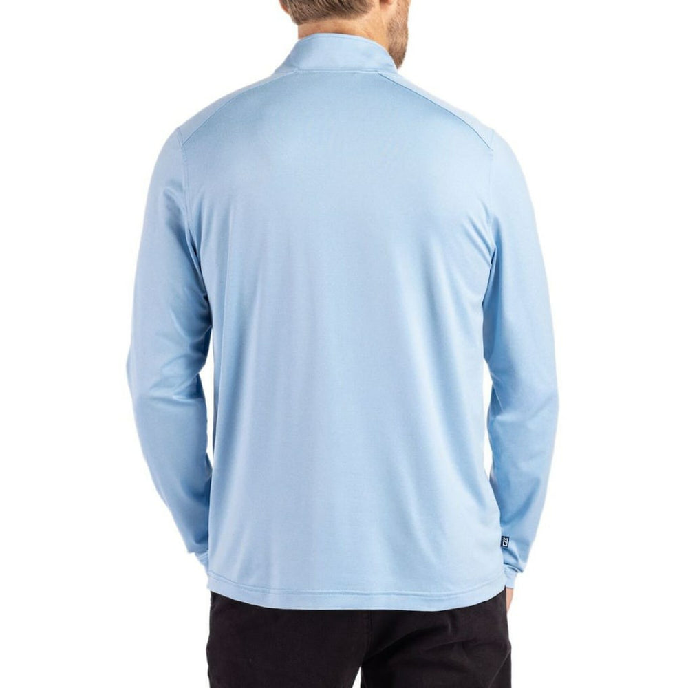 Los Angeles Chargers Cutter & Buck Coastline Epic Comfort Recycled Quarter-Zip Pullover Powder Blue | NFL