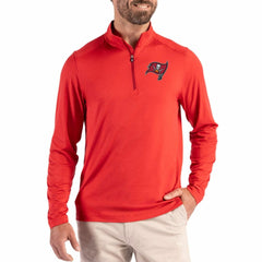 Tampa Bay Buccaneers Cutter & Buck Coastline Epic Comfort Recycled Quarter-Zip Pullover Red | NFL