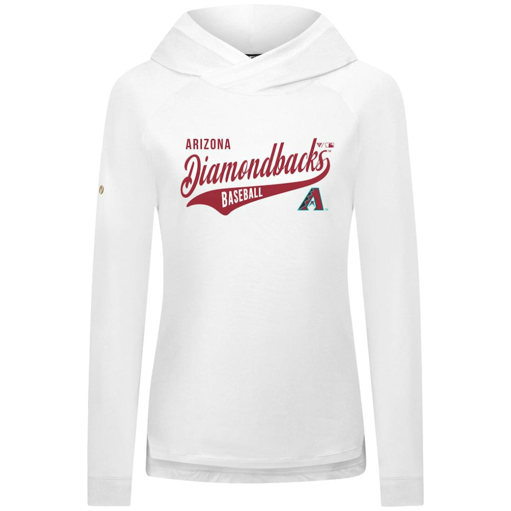 Arizona Diamondbacks Levelwear Women's Slender Glide Raglan Hoodie - MLB