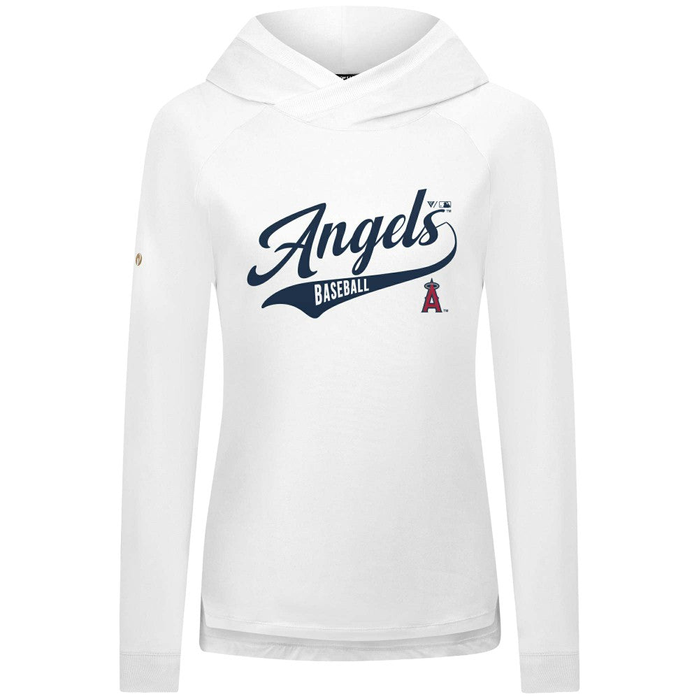 Los Angeles Angels Levelwear Women's Slender Glide Raglan Hoodie - MLB
