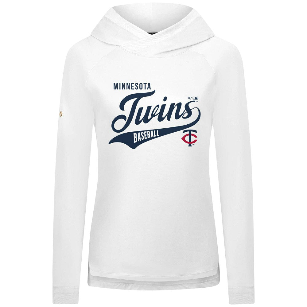 Minnesota Twins Levelwear Women's Slender Glide Raglan Hoodie - MLB