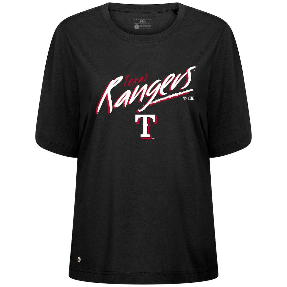 Texas Rangers Levelwear Women's Bloom Sizzle T-Shirt - MLB
