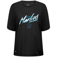 Miami Marlins Levelwear Women's Bloom Sizzle T-Shirt - MLB