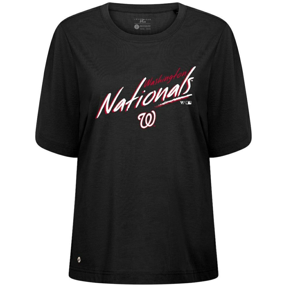 Washington Nationals Levelwear Women's Bloom Sizzle T-Shirt - MLB